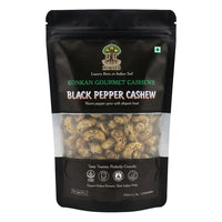 Maa Roots Black Pepper Flavoured Konkan Cashews | Bold & Aromatic Snack Cashews - Maa Roots