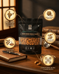 Maa Roots Classic Masala Cashews 200g | Traditional Indian Masala Flavored Konkan Cashews - Maa Roots