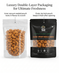 Maa Roots Classic Masala Cashews 200g | Traditional Indian Masala Flavored Konkan Cashews - Maa Roots