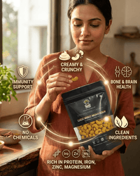 Maa Roots Classic Noodle Masala Flavoured Konkan Cashew Nuts | Spicy, Savoury Crunchy Cashews - Maa Roots