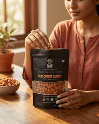 Maa Roots Desi Chinese Cashews 200g | Schezwan Style Indo - Chinese Flavoured Konkan Cashews - Maa Roots
