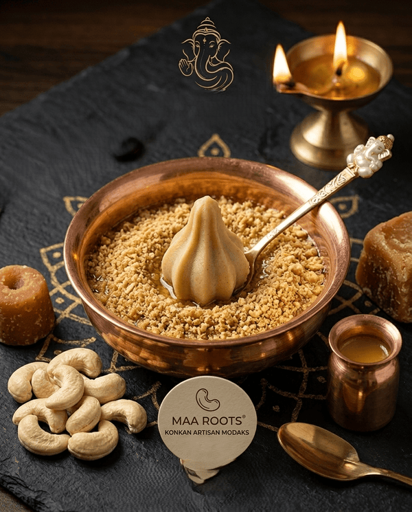 Maa Roots Konkan Kaju Modak – Small Size | 11 Modak