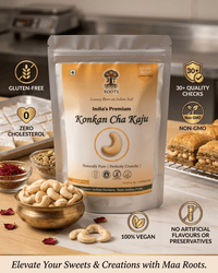 Maa Roots Konkan W180 Jumbo Cashews 200g | Extra Large Premium Whole Cashew Nuts - Maa Roots