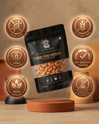 Maa Roots Peri Peri Flavoured Premium Konkan Cashews|Bold, Tangy & Spicy Gourmet Cashews - Maa Roots