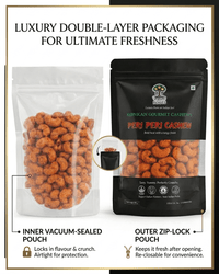 Maa Roots Peri Peri Flavoured Premium Konkan Cashews|Bold, Tangy & Spicy Gourmet Cashews - Maa Roots