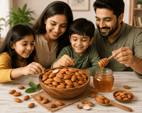 Maa Roots Premium Kashmiri Mamra Almonds 400g | Authentic Jammu & Kashmir Badam - Maa Roots