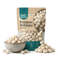 Maa Roots Premium Makhana 100g | Authentic Indian Fox Nuts | Roasted Lotus Seeds - Maa Roots
