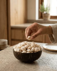 Maa Roots Premium Makhana 100g | Authentic Indian Fox Nuts | Roasted Lotus Seeds - Maa Roots