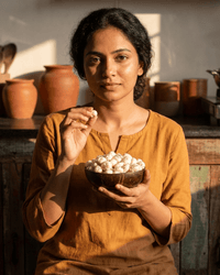 Maa Roots Premium Makhana 100g | Authentic Indian Fox Nuts | Roasted Lotus Seeds - Maa Roots