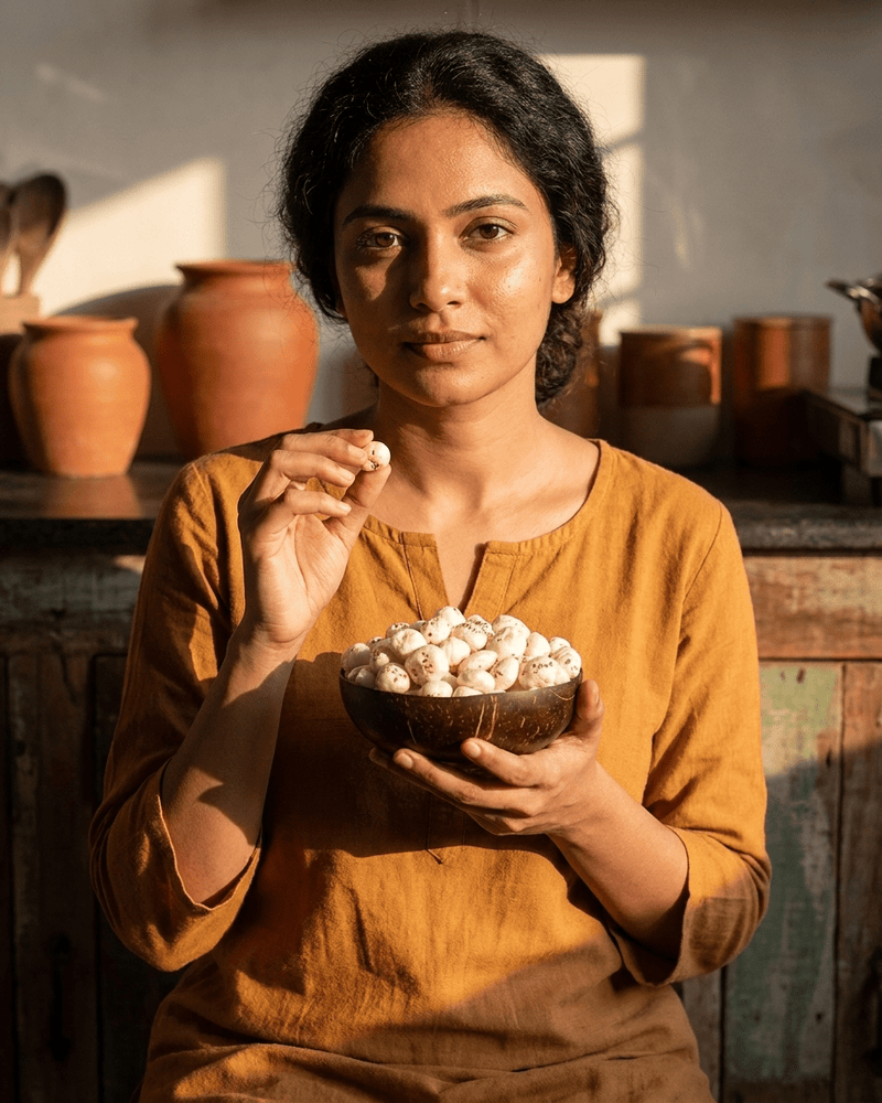 Maa Roots Premium Makhana 100g | Authentic Indian Fox Nuts | Roasted Lotus Seeds - Maa Roots