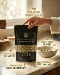 Maa Roots Pudina Cashews 200g | Mint Flavored Konkan Cashews - Maa Roots