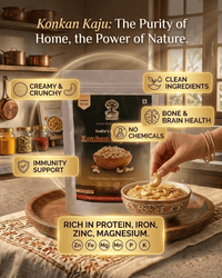 Maa Roots W320 Cashew Nuts 200g | Premium Whole Unroasted Cashew - Maa Roots