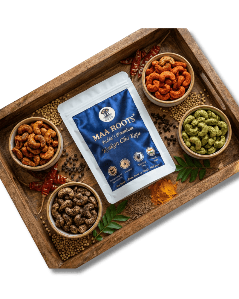 MIX FLAVOURED CASHEWS | 200g - Maa Roots